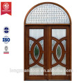 Mahagoni Holz Eintrag Doppeltür Glas Design Massivholz Eingang Tür